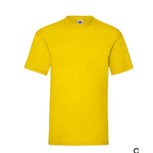 Keltainen puuvillainen t-paita - 4368